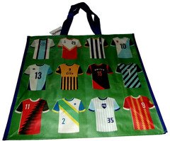 Reusable Tote Bag ~ 20″ X 18″ X 8″ ~ SOCCER JERSEYS