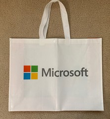 Microsoft Tote Laminated Reusable Heavy Duty Shopping Bag Eco Friendly