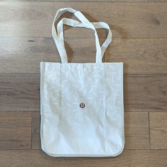 Lululemon Large Reusable Shopping Tote Lunch Bag ❤️ Holiday White Ombre ❤️ NEW!*