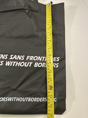 Doctors Without Borders Logo Black Tote Reusable Shopping Bag Eco Friendly