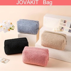 JOVAKIT Travel Makeup Bag Cosmetic for Women, Fashion Christmas 01 Pink