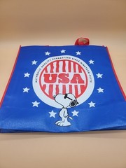 Peanuts Snoopy USA Reusable Shopping Bag Grocery Travel Bag 19.5″x17.5″x7.25″