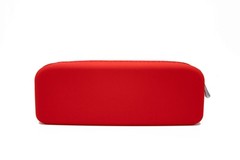 Gorgcase Silicone Pen Pencil Bag case with Zipper, 31.1 cubic inches, Red