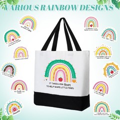 12 Pcs Teacher Tote Bags Gifts Bulk for Women End of Year Graduation Retireme…
