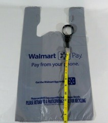 Walmart Plastic Grocery Bags Single Use New Folded Art Crafts Trash Bag