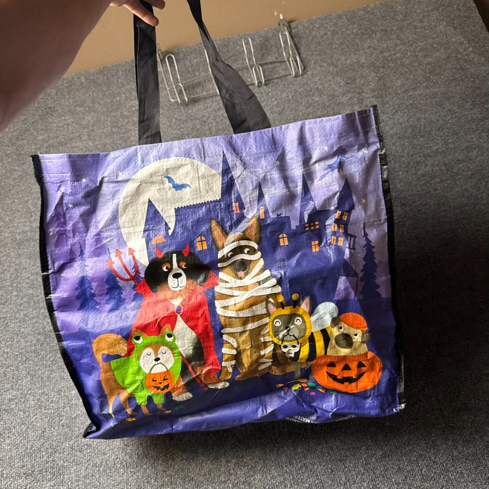 Marshalls Halloween Reusable Shopping Bag Large Dogs Costume 18.5×15.5×7.5