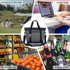 Insulated Cooler Bag, Large Insulated Bag, Reusable Shopping Bags, Leakproof …