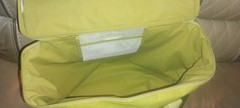 TRADER JOE Large Insulated Reusable Lime Green Tote Bag 8 Gallon