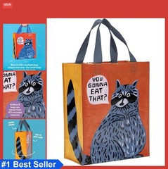 Reusable Tote Bag 10×8.5×4.5 Inch Recycled Canvas Shopping Bag You Gonna Eat
