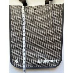 Lululemon Herringbone 2025 Holiday Reusable Shopping Tote Bag