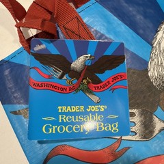 1 Washington DC Trader Joe’s & Everyday Reusable Shopping Tote Bag 6 Gallon NWT
