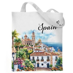 Tote Bag Cotton Reusable Travel Essentials Grocery Shopping Christmas New Year