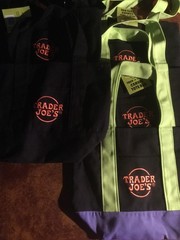 Trader Joes Halloween Mini Totes Set of 5 new with tags reusable