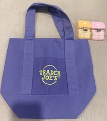 Mini Trader Joe’s Canvas Tote + FREE Viral B Pure Hand Sanitizers (2 Pack) New