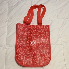 Red Bubble Letter Lululemon Reusable Bag | Small Size 9×12 | Spring 2025