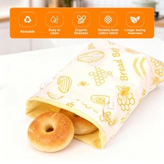 Bees Wax Bread Bags for Homemade Sourdough – 2 17in x 0.2in x 13in, yellow