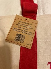 Trader Joe’s Red & Green Set: Mini Canvas Tote + Micro Tote & Grocery Bag – 6 pc