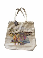 Kultura Canvas Tote Bag Philippines Vinta Reusable Beige 16×15.5×4