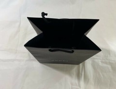 Gucci Paper Reusable Shopping Bag Rope Handle Black Large 15″ x 9 “x5,5”