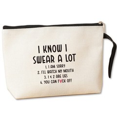 Jztco Funny Makeup Bag for Women Men Sarcasm Sarcastic Humor Multicolor0119
