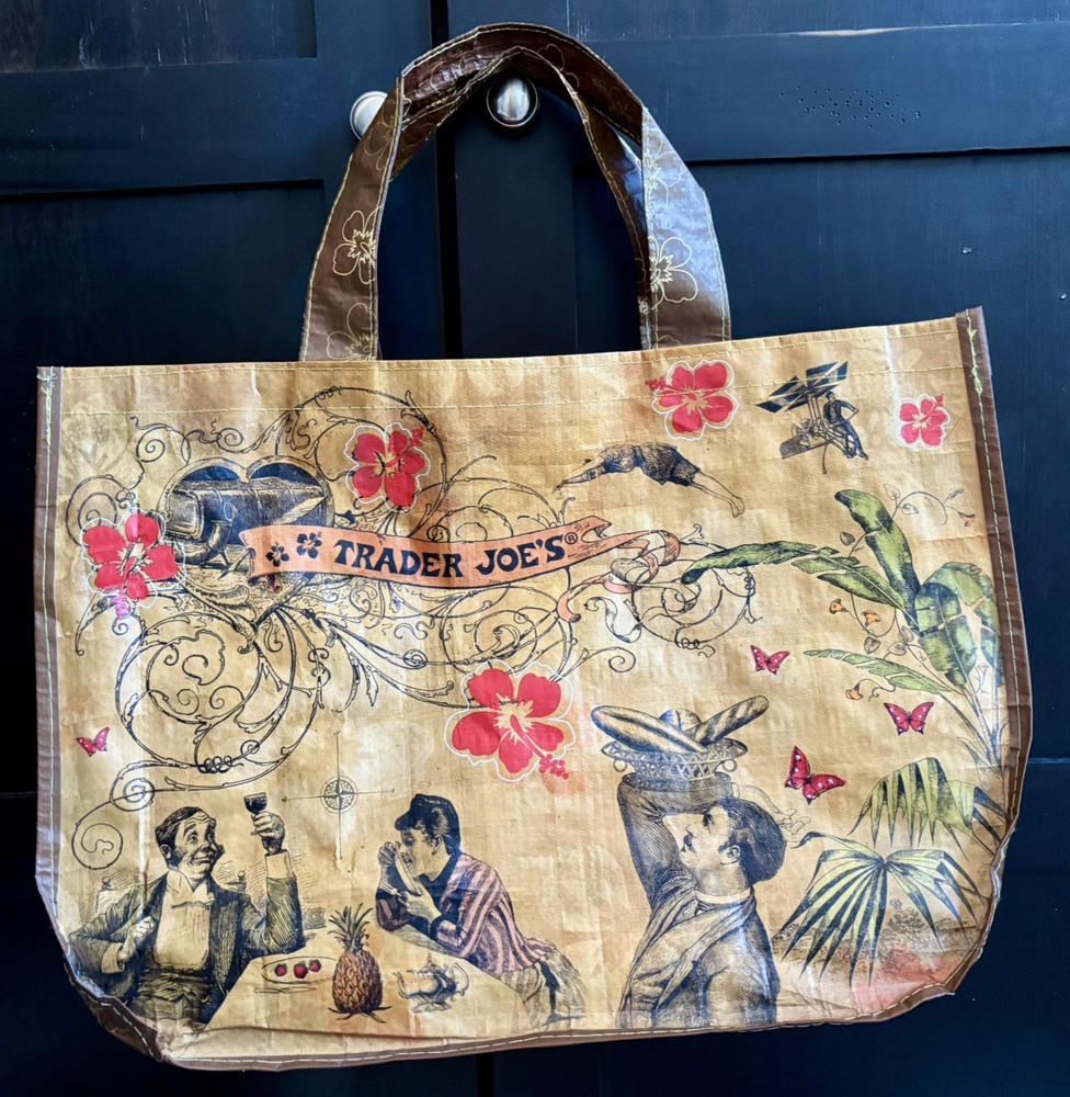 Trader Joe’s “Sailing the Culinary Seas” Shopping Tote Bag Reusuable Vintage