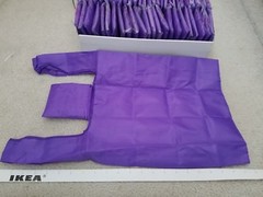 Brand New Purple Foldable Pocket Reusable Shopping Tote Bag