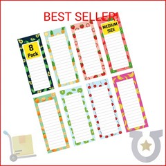 8 Magnetic Notepads – Notepads for Grocery List, Shopping List, To-Do List, Remi