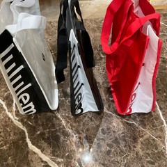 Lululemon Reusable Shopping Tote Bag Small w/snap, Lot of 3