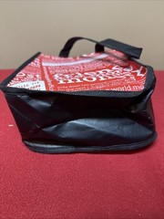 Lululemon Reusable Small Shopping Tote Bag Red White Black 9.25X 11X4.5”