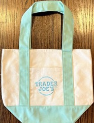 Trader Joe’s Mini Pastel Canvas Tote Bag Set Of 4 Colors Limited (New With Tag)