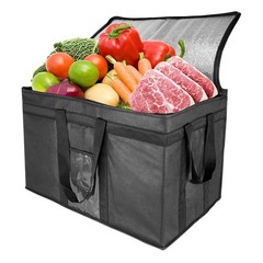 XXL-Larger Insulated Cooler Bags with Zipper Closure,Reusable Grocery Shoppin…