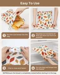 Beeswax Bread Bags for Homemade Bread,Reusable Large
