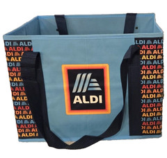 ALDI Shopping Box Bag Collapsible 14x10x11″ Blue Navy 1PC