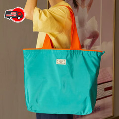 Reusable Foldable Shopping Bag Large Capacity Drawstring Eco Storage Shoulder