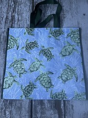 HAWAIIAN HONU TURTLE REUSABLE SHOPPING BAG BEACH BAG / BEACH TOTE