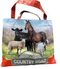 Upcycled Feed Bag, Handmade, Repurposed, Shopping bag (horse, Cow, Goat, Sheep)