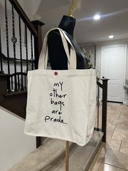 New Status Shopping Totebag! Proclaim Your Love Of Designer Goods, Only $11.00!