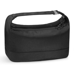 HauteHues Travel Makeup Bag for Women Large Capacity 10×5.9×4.9 inch, Black