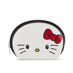 Fast Forward Hello Kitty Cosmetic Bags 3 Piece Matching 10 Inch, Black White