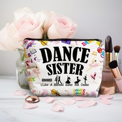 Zengzetong lnfinite Dance Gifts Makeup Bag, White Bag