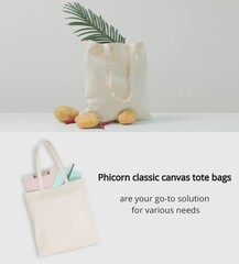 Plain Tote Bag – 2-Pack Bulk Blank Canvas Tote Bags for Crafts, DIY, Painting, S