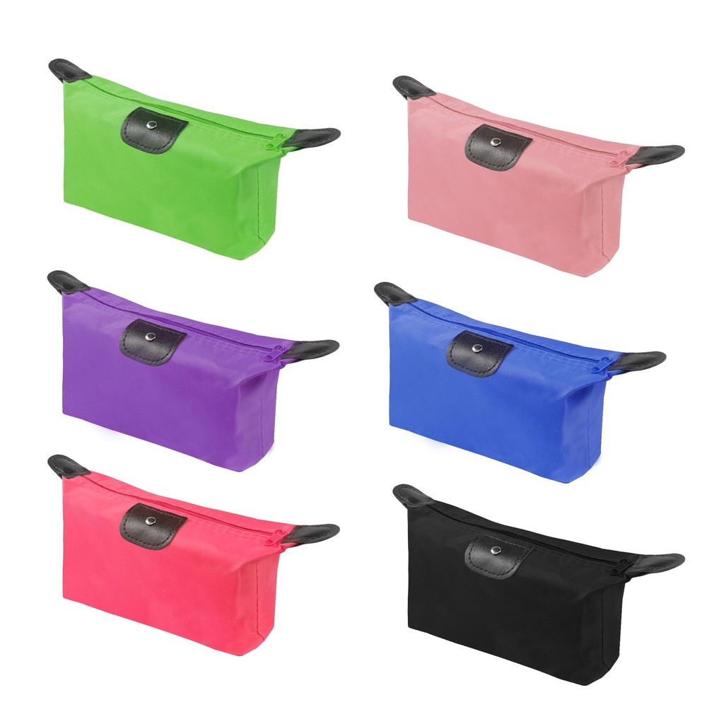 YAODHAOD Makeup Bag Bulk Toiletry Pouch 13*16.5*8 Cm/5*6.4*3 Inch, 6 Colors