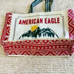 American Eagle Shopping Bag Mountains 20″ Recycled Plastic Bottles Reuseable