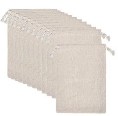 5×6.9 Inch Double Canvas Drawstring Bag Cotton Pouch Gift Sachet Bags Muslin …