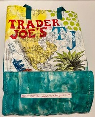 Trader Joe’s Texas Reusable Tote Polypropylene Bag 6Gal Used Once Destination TJ