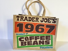 Trader Joe’s Jute Bag Reusable | 1967 Pasadena Coffee Beans