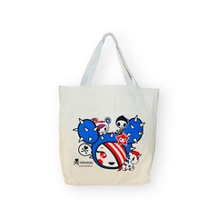 Tokidoki Canvas Tote Bag Hearts Burger Girl Donutella Stellina Adios SANDy NWOT