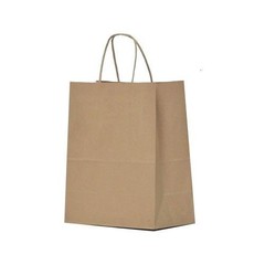 Eco-Friendly Kraft Shopping Bags – 8 x 4.75 x 10.25 | 250 per Case