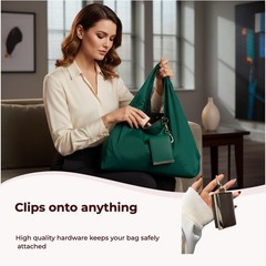 Portable Foldable Keychain Tote Bag |Collapsible Reusable Bag Keychain | Port…