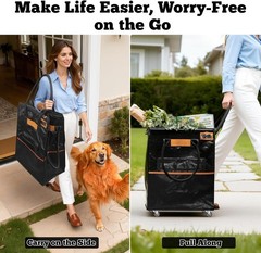 Multi-Functional Rolling Tote – 75L Capacity for Groceries, Storage & Travel